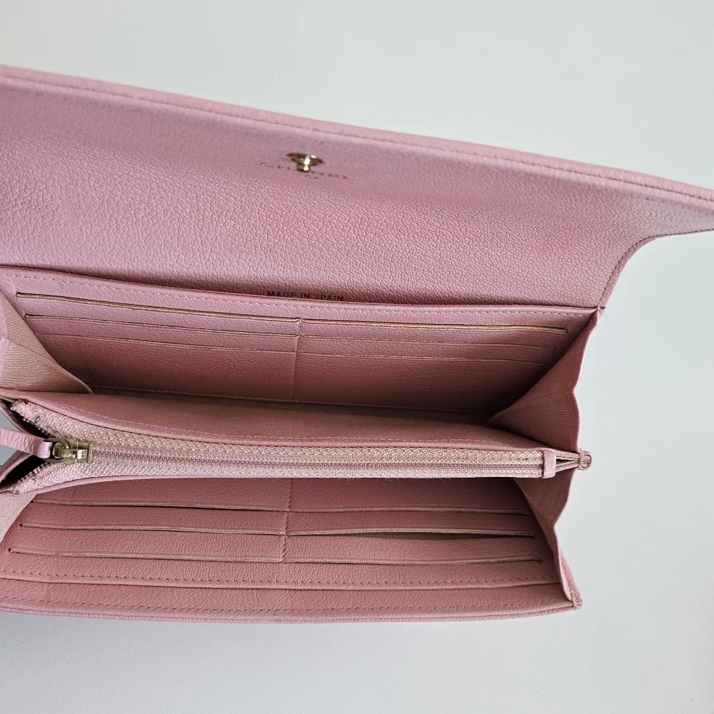 Chanel Pink Calfskin Long Wallet
